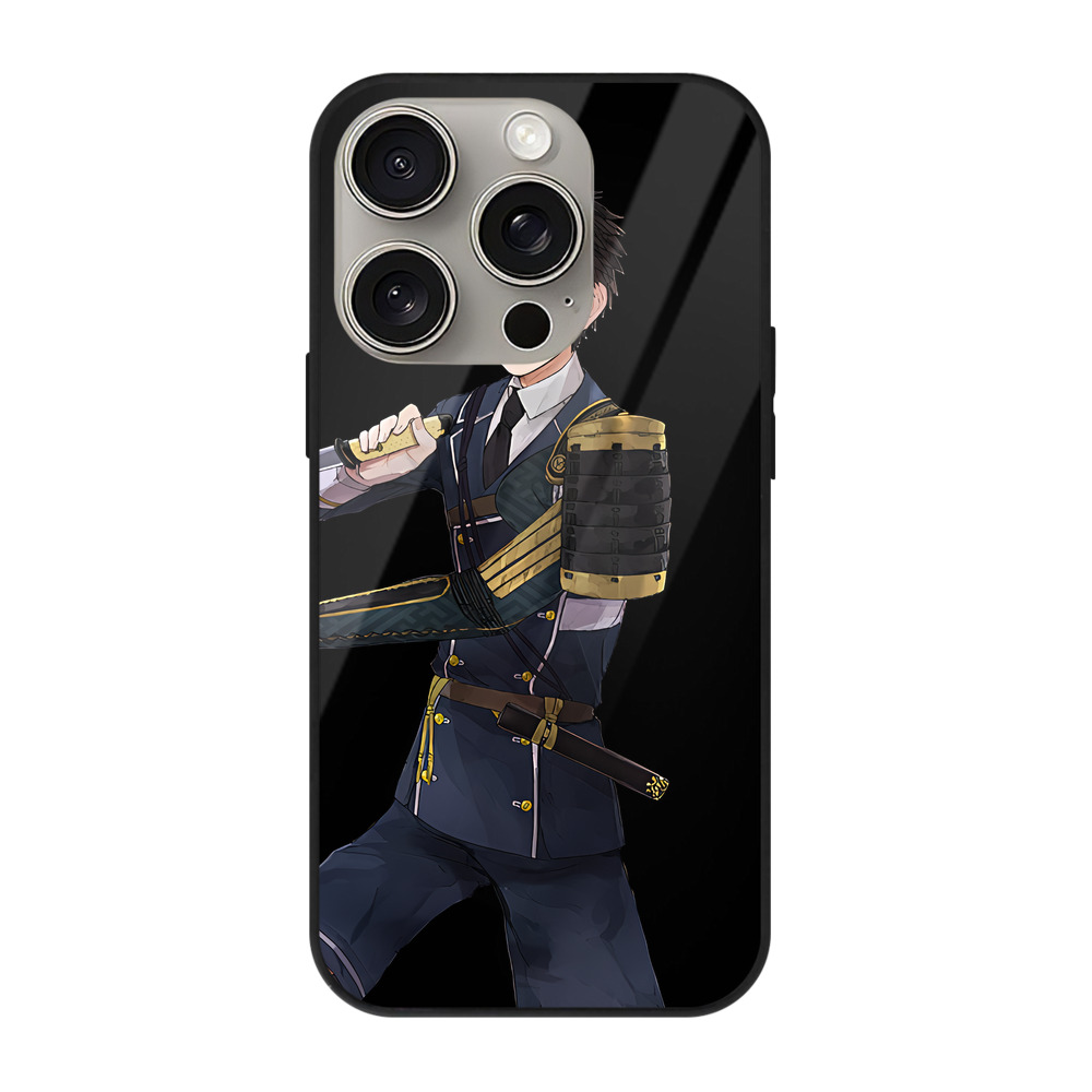 （画像用） 刀剣乱舞 Touken Ranbu 【iPhone15Pro対応】スマホケース 耐衝撃＆黄変防止 背面ガラス