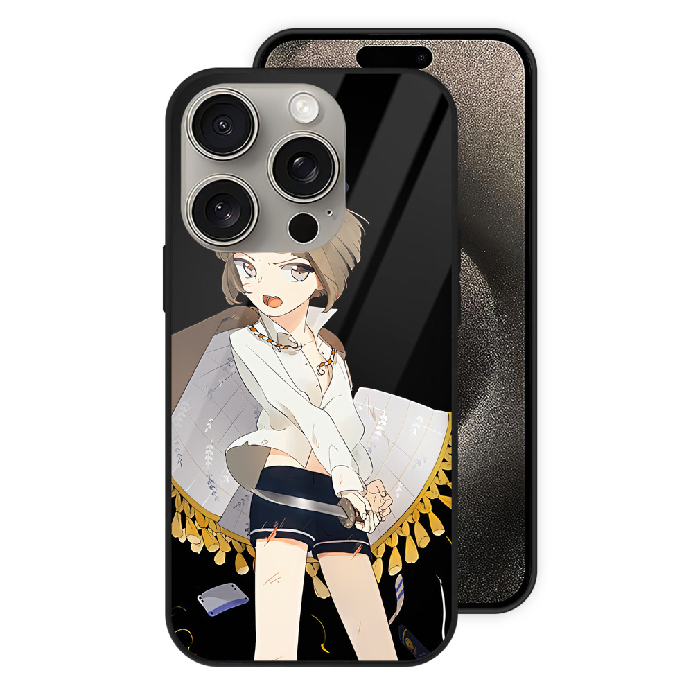 （画像用） 刀剣乱舞 Touken Ranbu 【iPhone15Pro対応】スマホケース 耐衝撃＆黄変防止 背面ガラス
