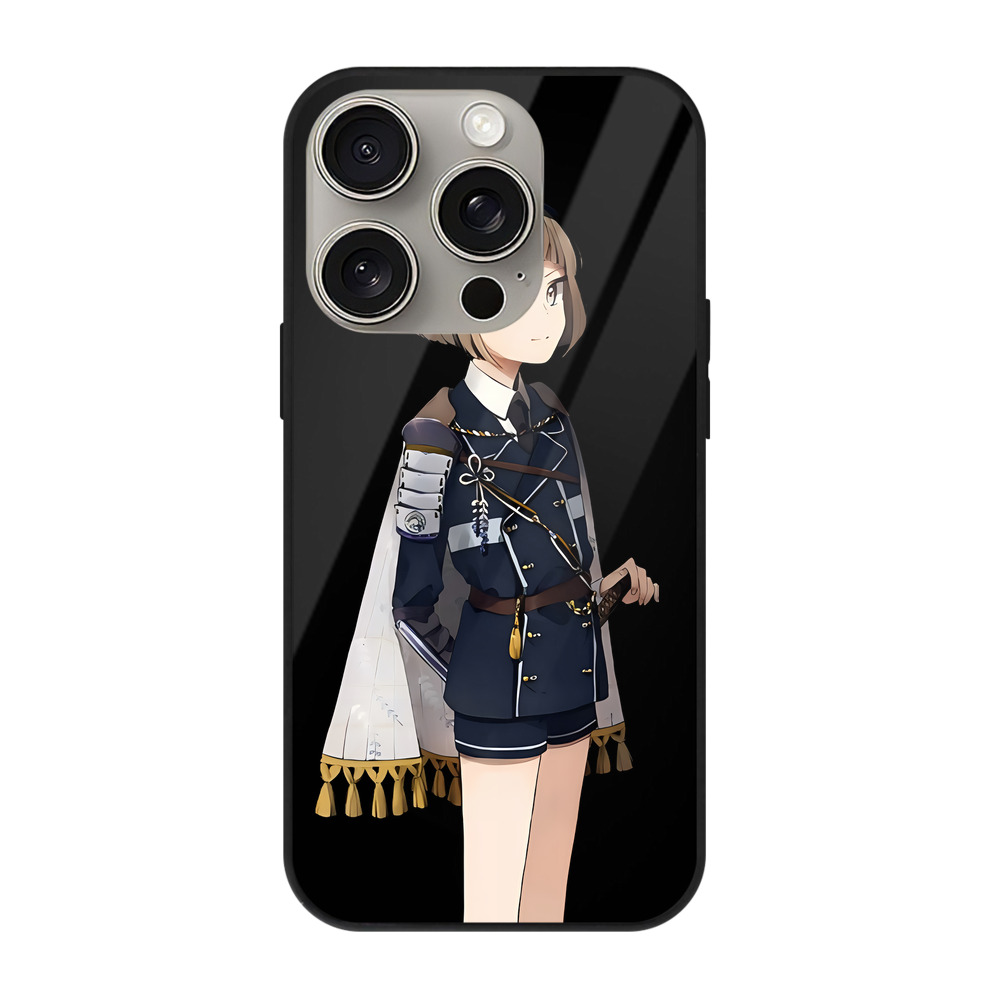（画像用） 刀剣乱舞 Touken Ranbu 【iPhone15Pro対応】スマホケース 耐衝撃＆黄変防止 背面ガラス