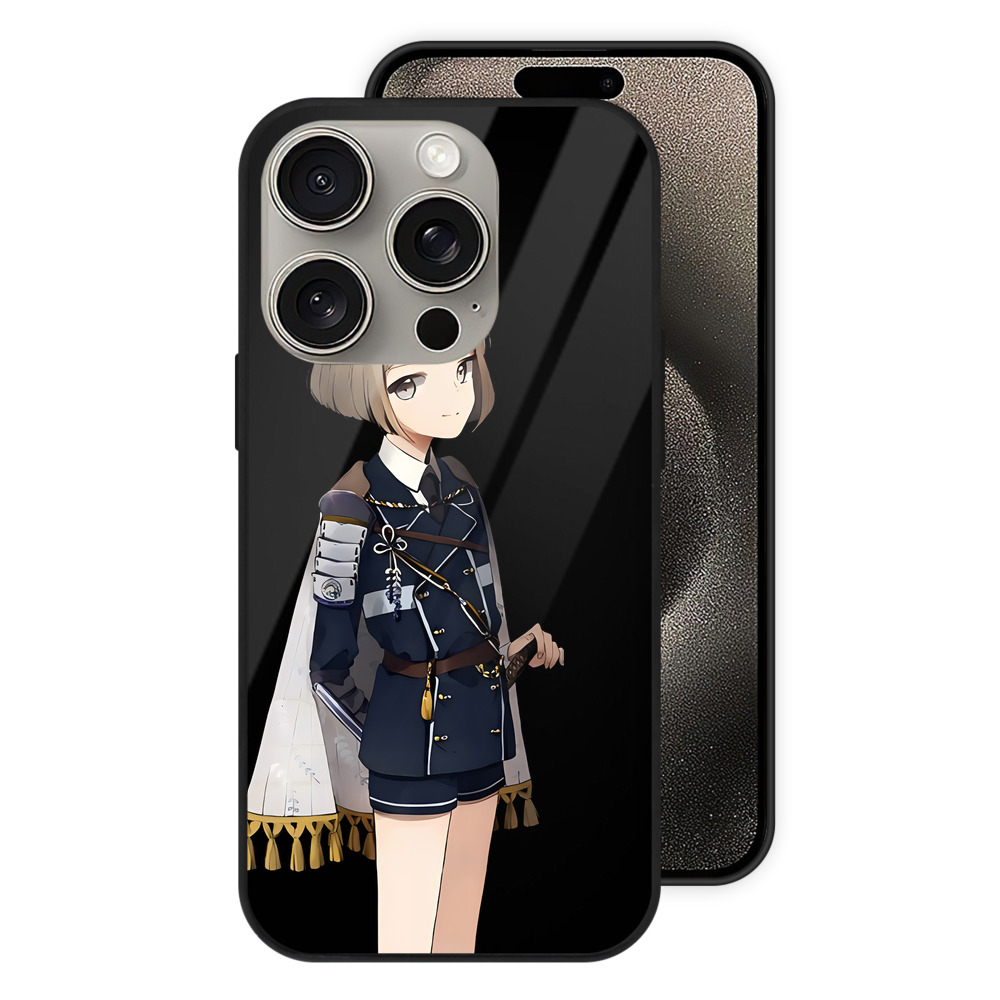 （画像用） 刀剣乱舞 Touken Ranbu 【iPhone15Pro対応】スマホケース 耐衝撃＆黄変防止 背面ガラス