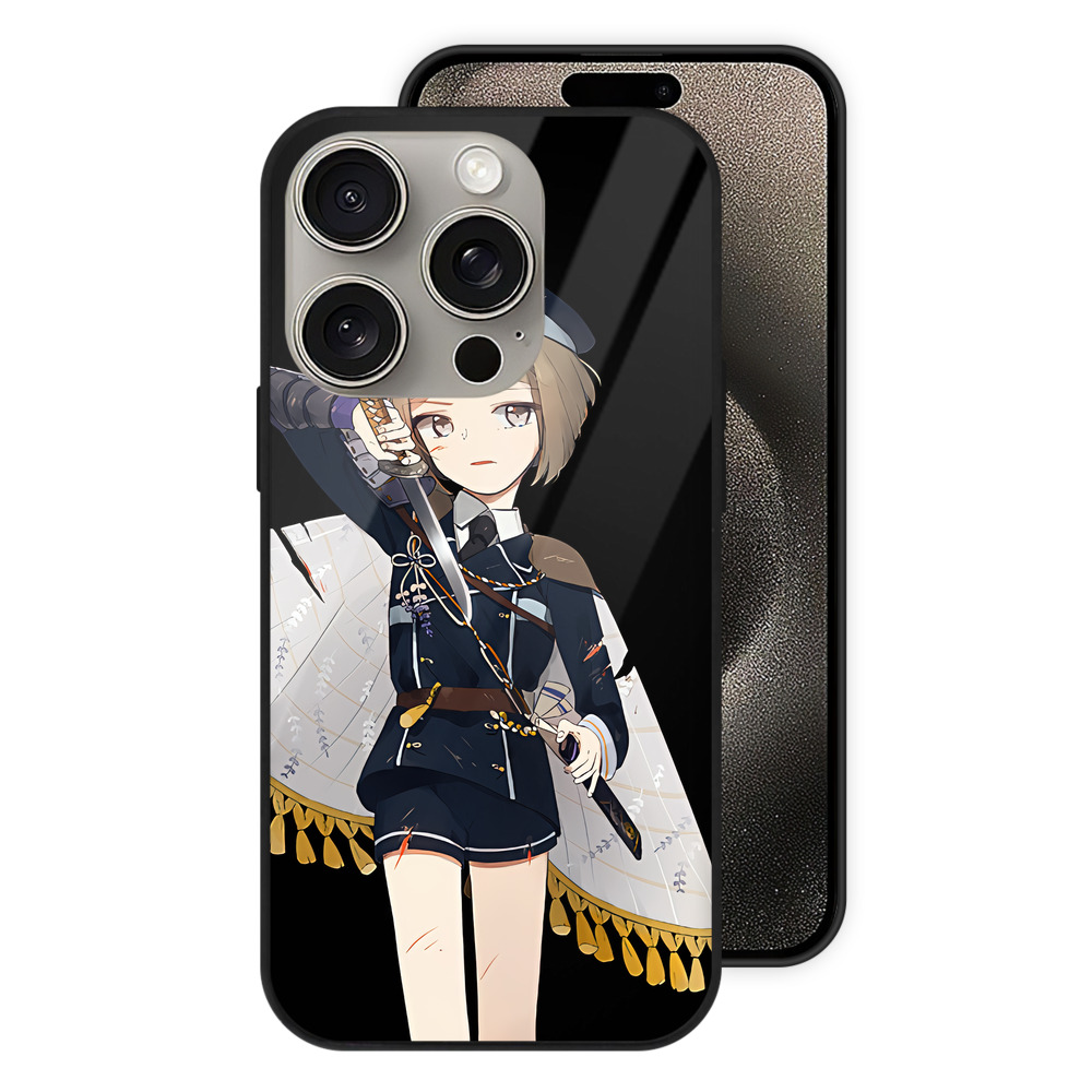 （画像用） 刀剣乱舞 Touken Ranbu 【iPhone15Pro対応】スマホケース 耐衝撃＆黄変防止 背面ガラス