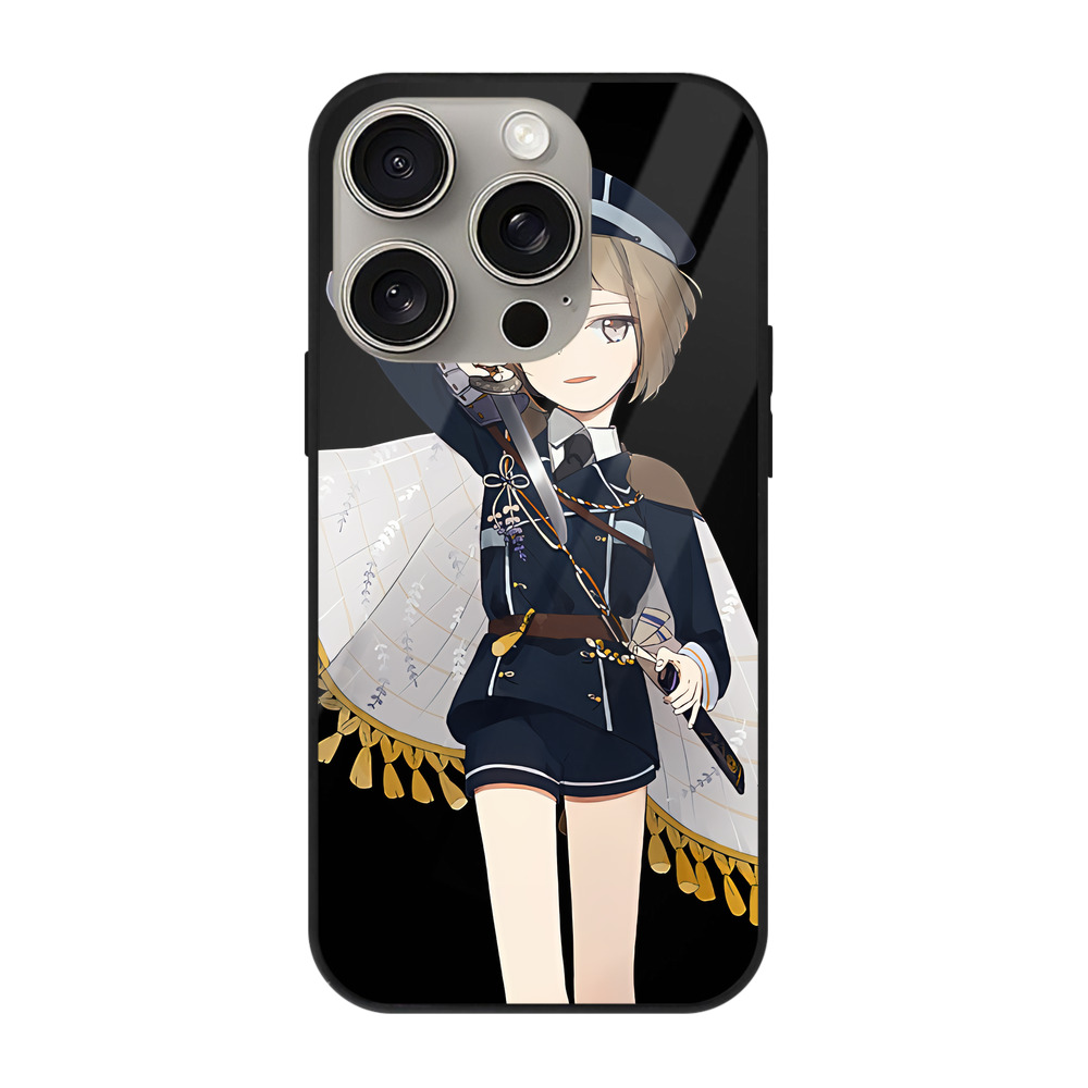 （画像用） 刀剣乱舞 Touken Ranbu 【iPhone15Pro対応】スマホケース 耐衝撃＆黄変防止 背面ガラス