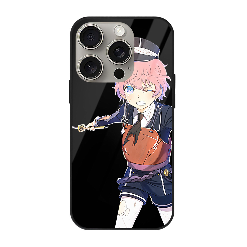 （画像用） 刀剣乱舞 Touken Ranbu 【iPhone15Pro対応】スマホケース 耐衝撃＆黄変防止 背面ガラス
