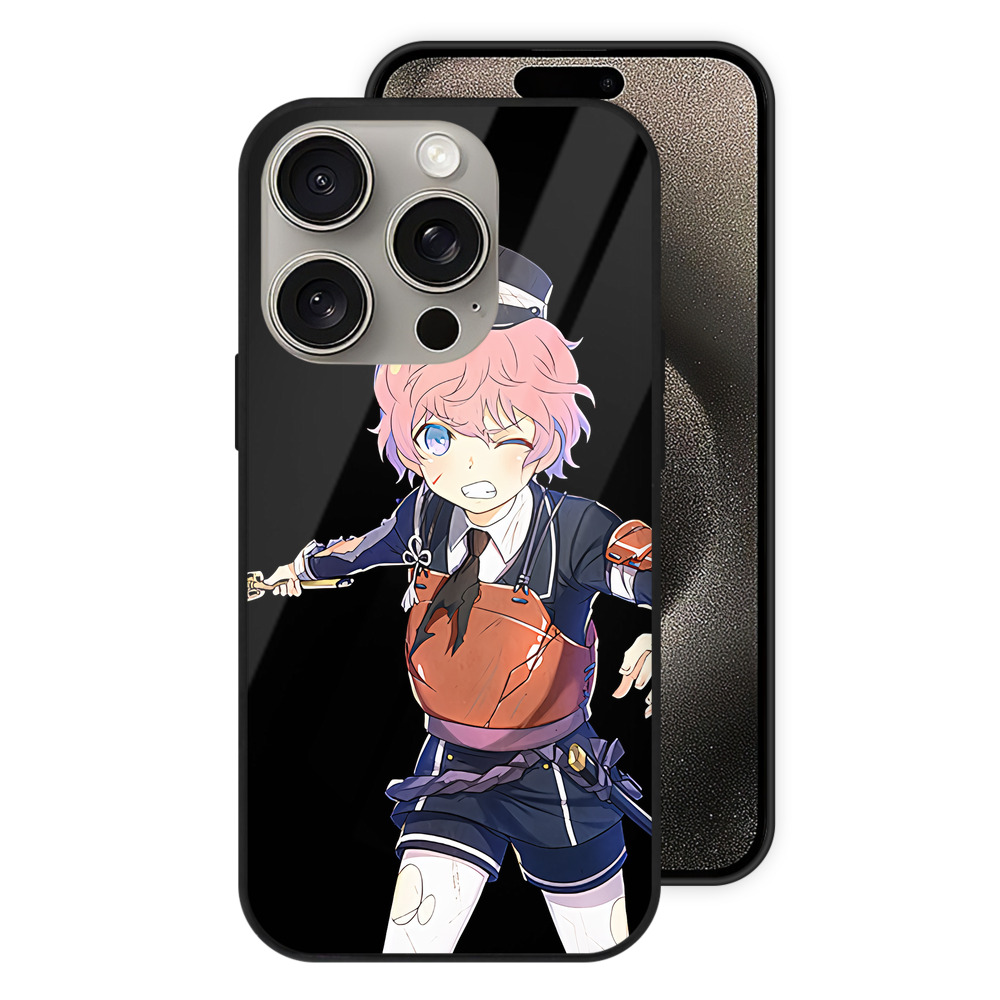 （画像用） 刀剣乱舞 Touken Ranbu 【iPhone15Pro対応】スマホケース 耐衝撃＆黄変防止 背面ガラス