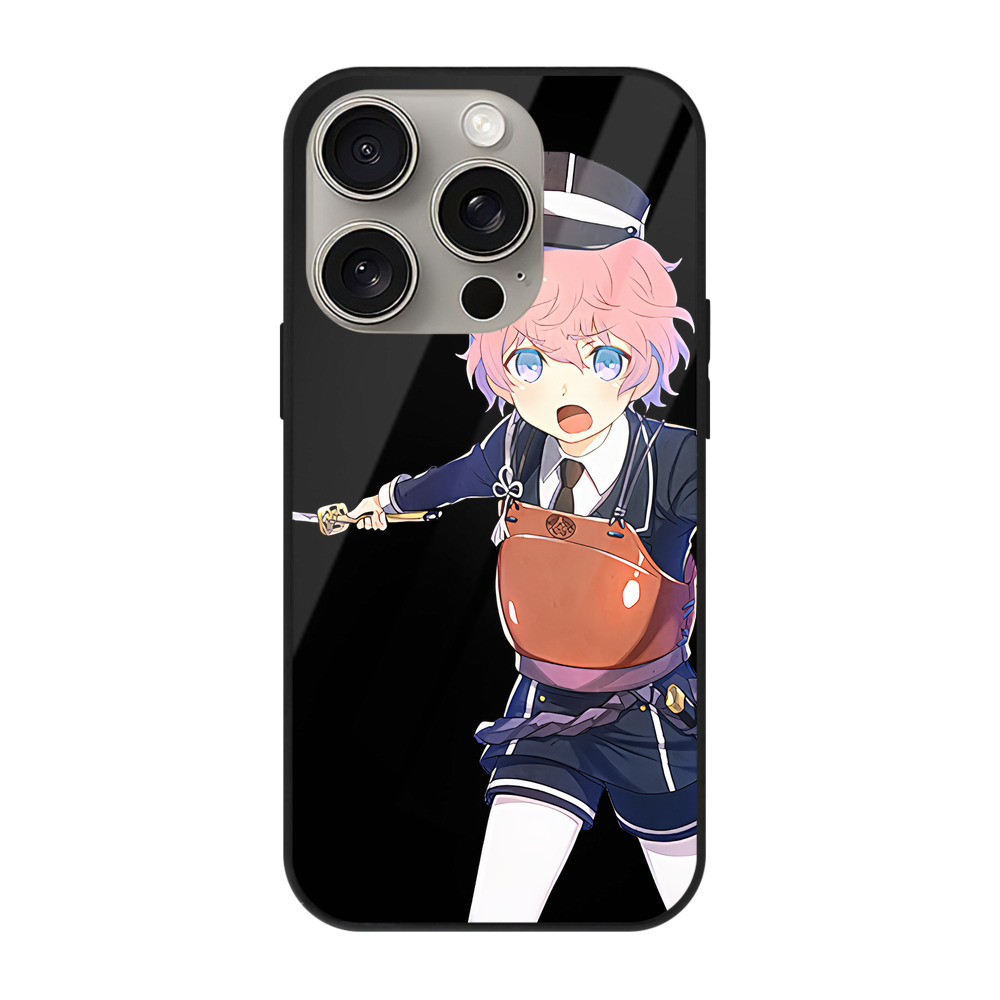 （画像用） 刀剣乱舞 Touken Ranbu 【iPhone15Pro対応】スマホケース 耐衝撃＆黄変防止 背面ガラス