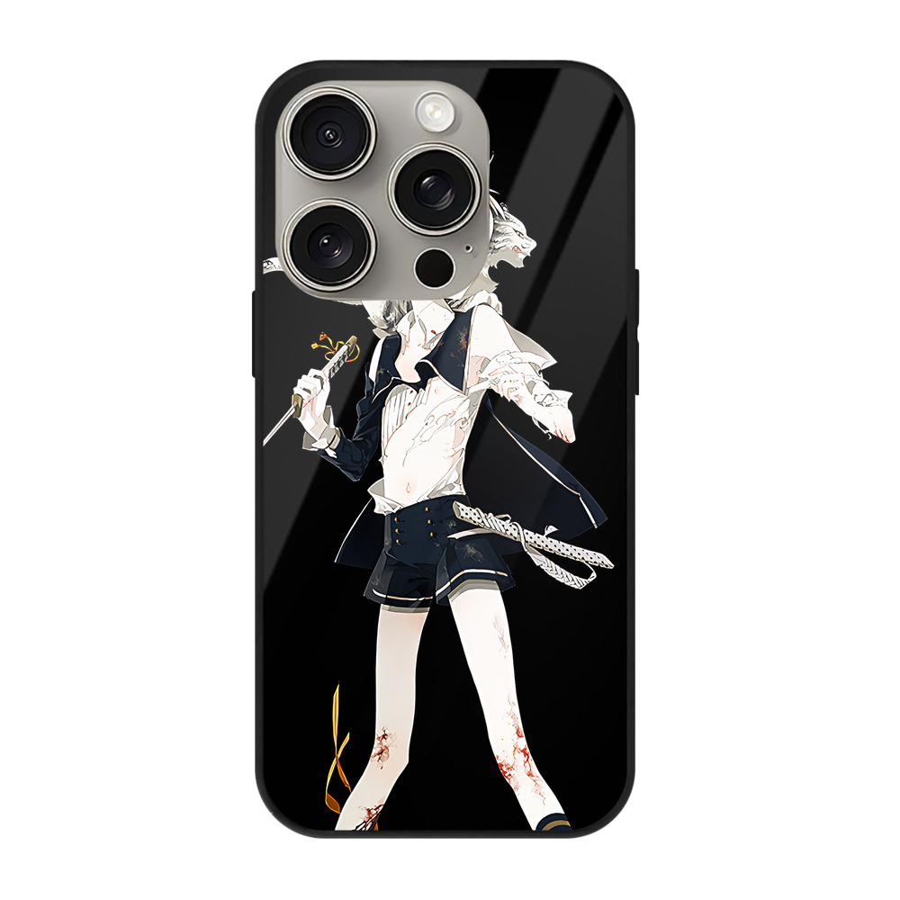 （画像用） 刀剣乱舞 Touken Ranbu 【iPhone15Pro対応】スマホケース 耐衝撃＆黄変防止 背面ガラス