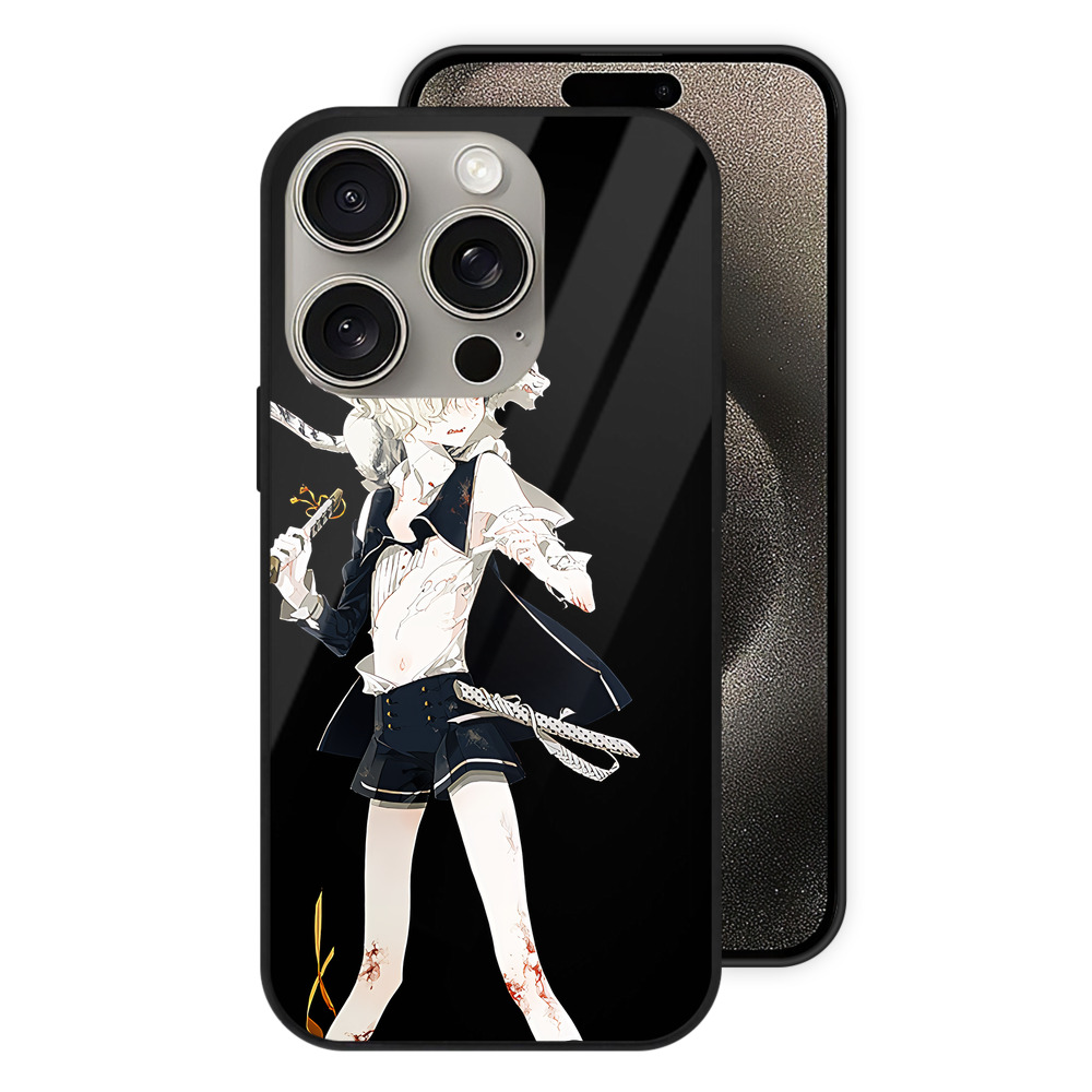 （画像用） 刀剣乱舞 Touken Ranbu 【iPhone15Pro対応】スマホケース 耐衝撃＆黄変防止 背面ガラス
