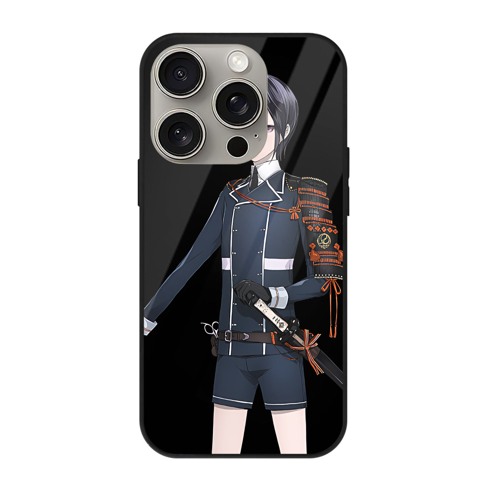（画像用） 刀剣乱舞 Touken Ranbu 【iPhone15Pro対応】スマホケース 耐衝撃＆黄変防止 背面ガラス