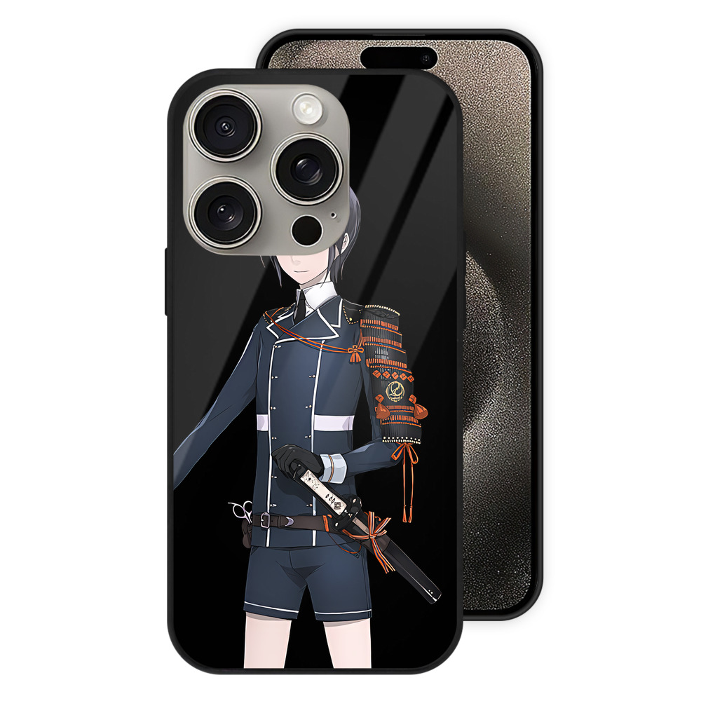 （画像用） 刀剣乱舞 Touken Ranbu 【iPhone15Pro対応】スマホケース 耐衝撃＆黄変防止 背面ガラス
