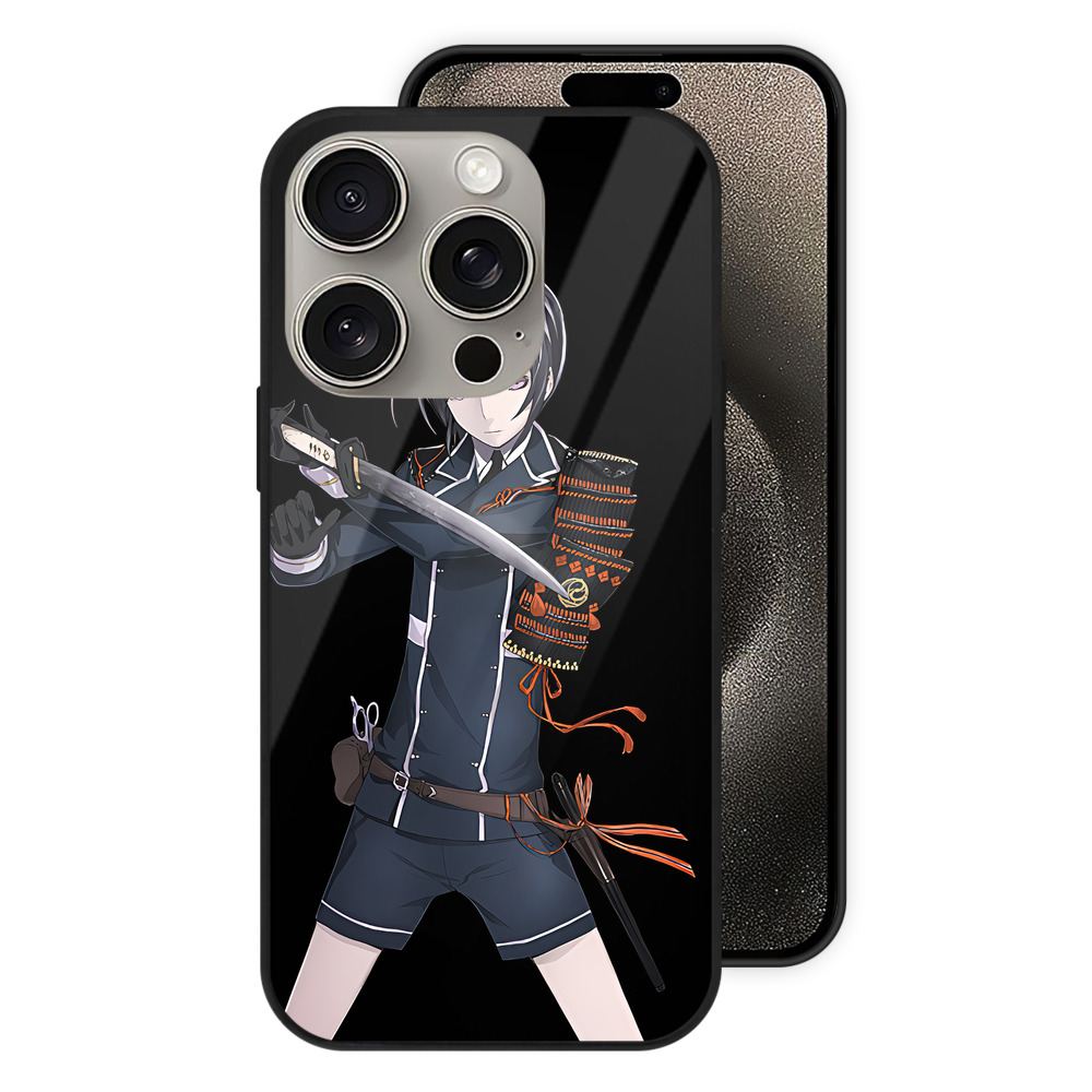 （画像用） 刀剣乱舞 Touken Ranbu 【iPhone15Pro対応】スマホケース 耐衝撃＆黄変防止 背面ガラス