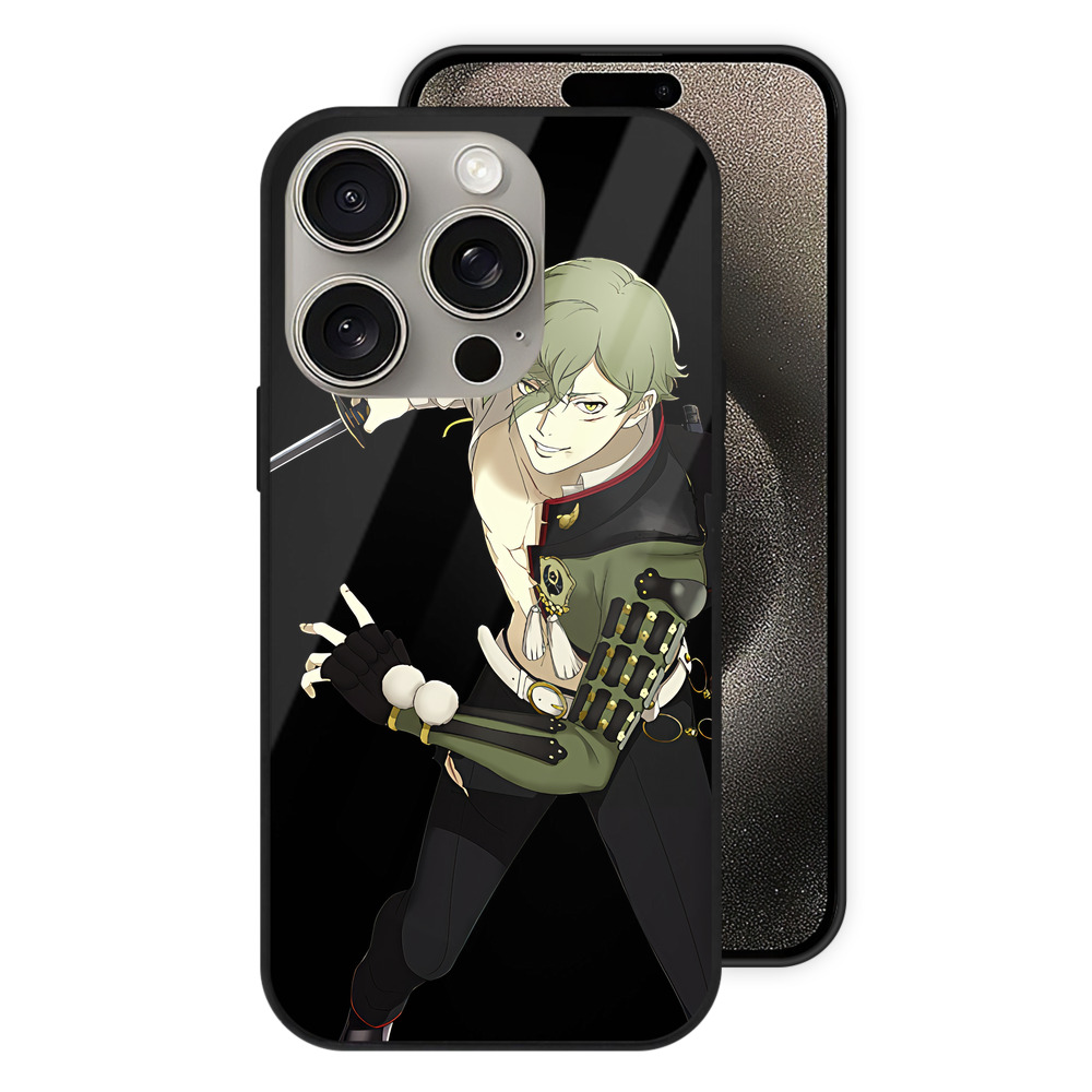 （画像用） 刀剣乱舞 Touken Ranbu 【iPhone15Pro対応】スマホケース 耐衝撃＆黄変防止 背面ガラス
