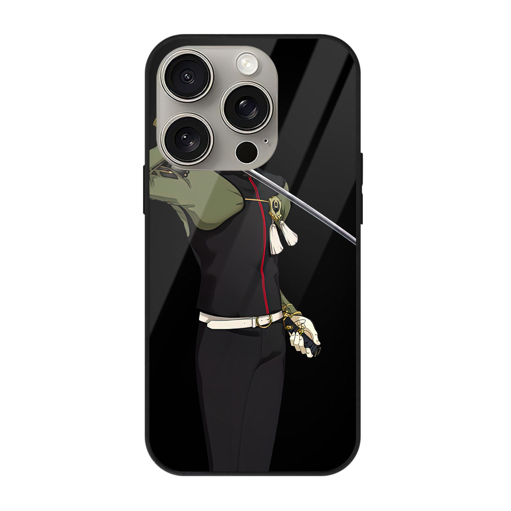 （画像用） 刀剣乱舞 Touken Ranbu 【iPhone15Pro対応】スマホケース 耐衝撃＆黄変防止 背面ガラス