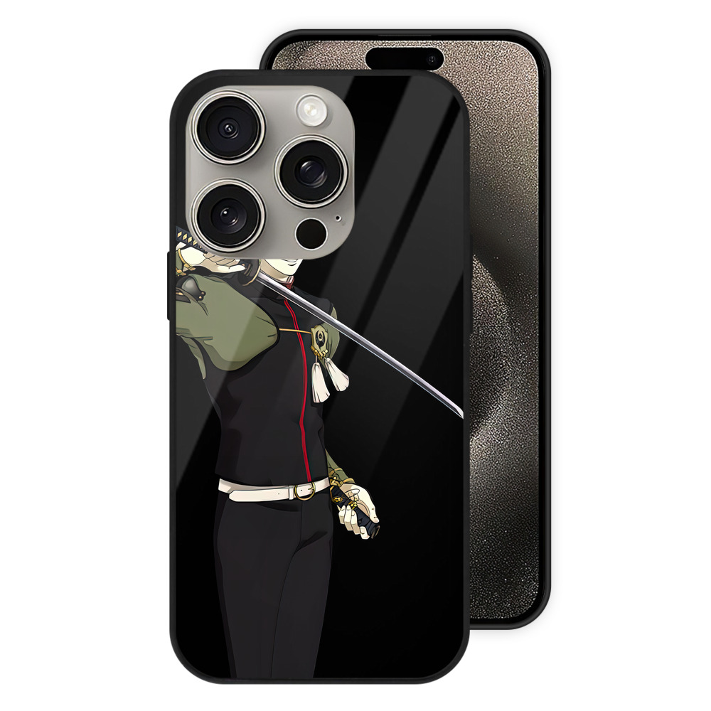 （画像用） 刀剣乱舞 Touken Ranbu 【iPhone15Pro対応】スマホケース 耐衝撃＆黄変防止 背面ガラス