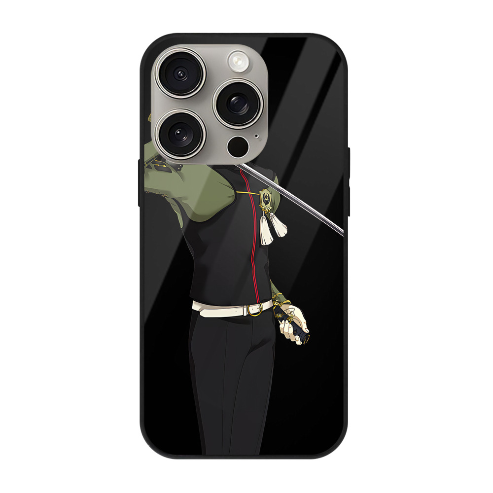 （画像用） 刀剣乱舞 Touken Ranbu 【iPhone15Pro対応】スマホケース 耐衝撃＆黄変防止 背面ガラス