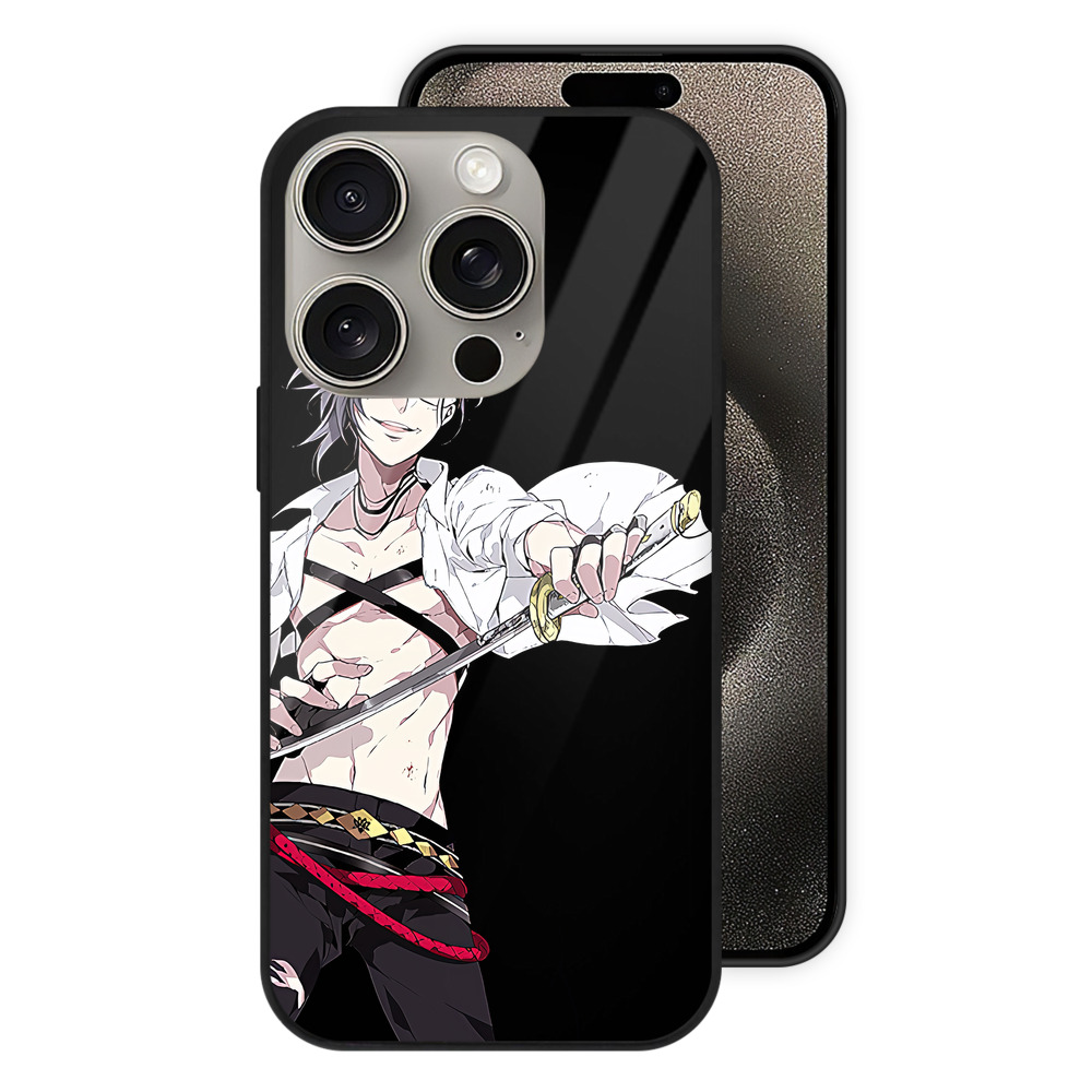 （画像用） 刀剣乱舞 Touken Ranbu 【iPhone15Pro対応】スマホケース 耐衝撃＆黄変防止 背面ガラス