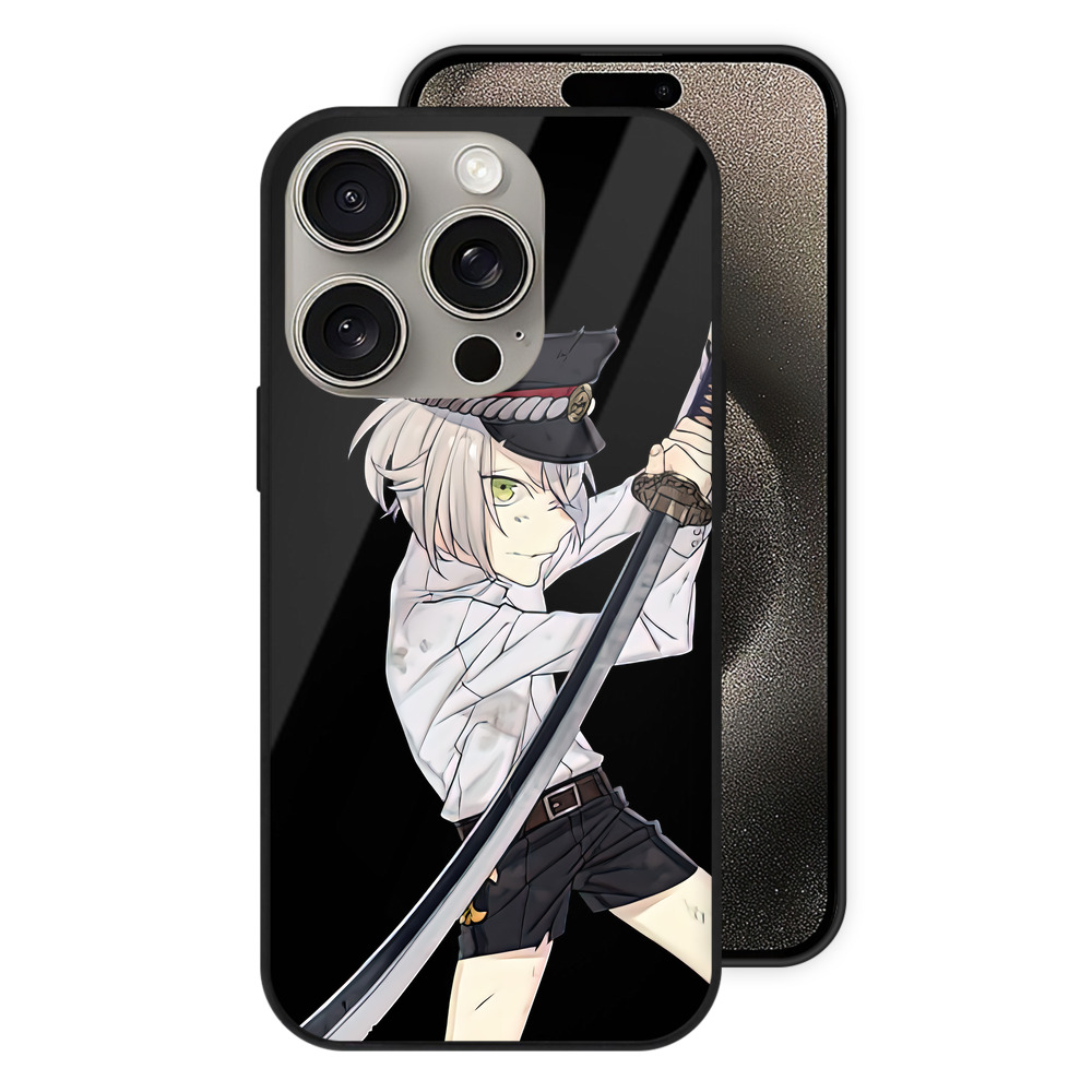 （画像用） 刀剣乱舞 Touken Ranbu 【iPhone15Pro対応】スマホケース 耐衝撃＆黄変防止 背面ガラス