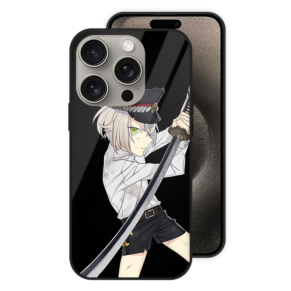 （画像用） 刀剣乱舞 Touken Ranbu 【iPhone15Pro対応】スマホケース 耐衝撃＆黄変防止 背面ガラス