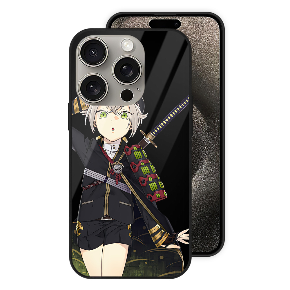 （画像用） 刀剣乱舞 Touken Ranbu 【iPhone15Pro対応】スマホケース 耐衝撃＆黄変防止 背面ガラス