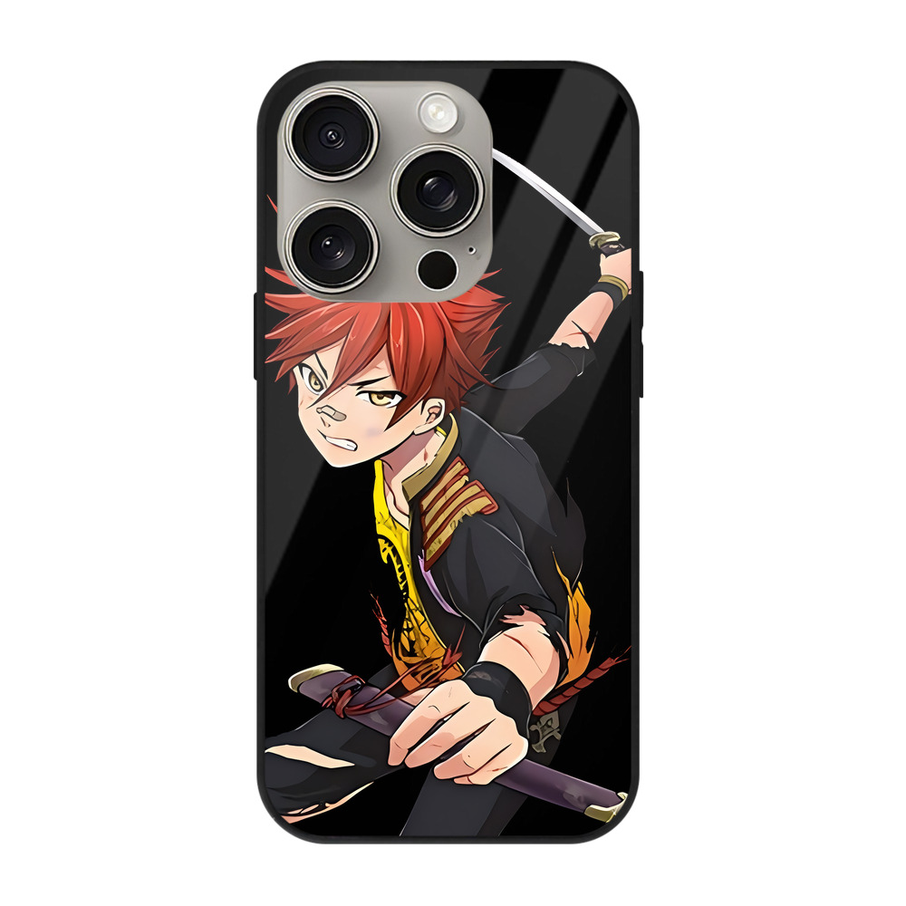 （画像用） 刀剣乱舞 Touken Ranbu 【iPhone15Pro対応】スマホケース 耐衝撃＆黄変防止 背面ガラス