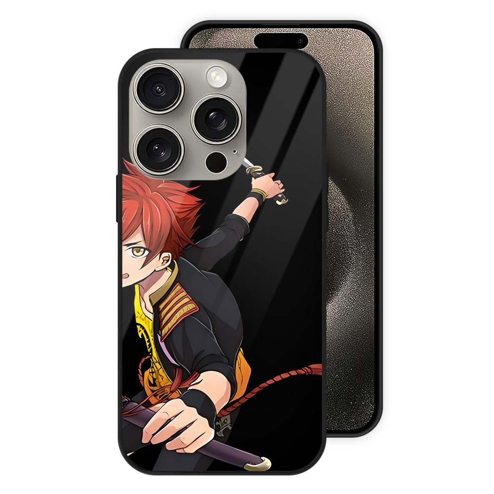 （画像用） 刀剣乱舞 Touken Ranbu 【iPhone15Pro対応】スマホケース 耐衝撃＆黄変防止 背面ガラス
