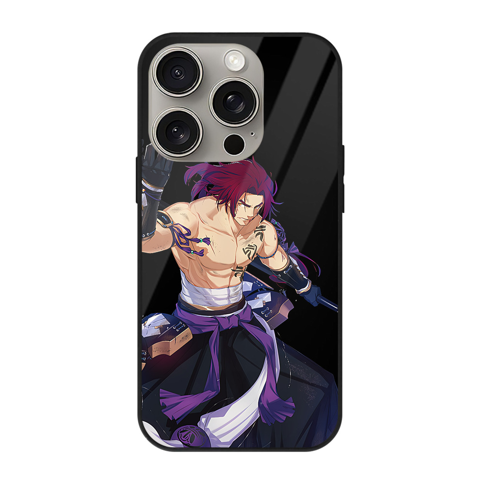 （画像用） 刀剣乱舞 Touken Ranbu 【iPhone15Pro対応】スマホケース 耐衝撃＆黄変防止 背面ガラス