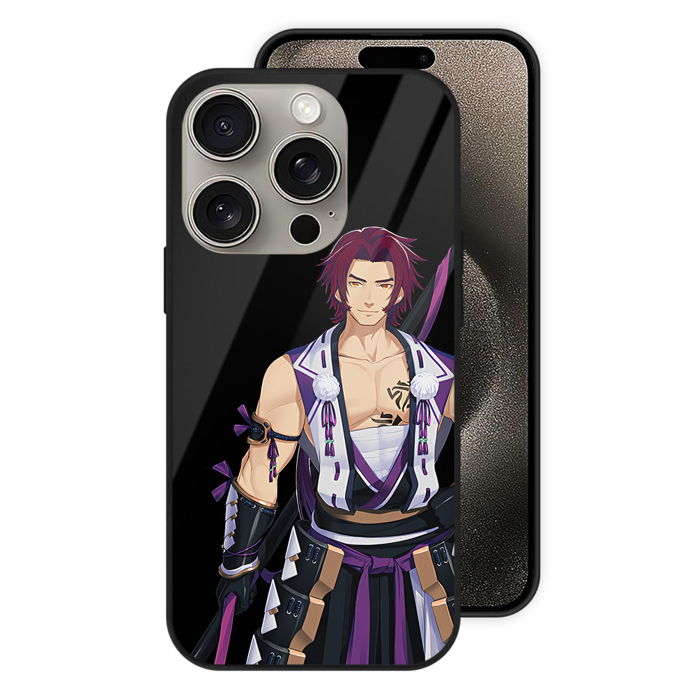 （画像用） 刀剣乱舞 Touken Ranbu 【iPhone15Pro対応】スマホケース 耐衝撃＆黄変防止 背面ガラス
