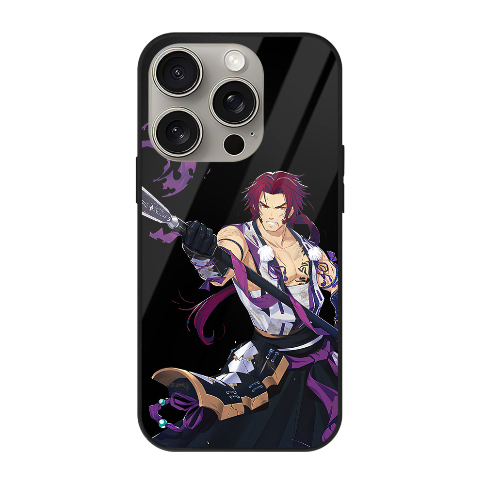 （画像用） 刀剣乱舞 Touken Ranbu 【iPhone15Pro対応】スマホケース 耐衝撃＆黄変防止 背面ガラス