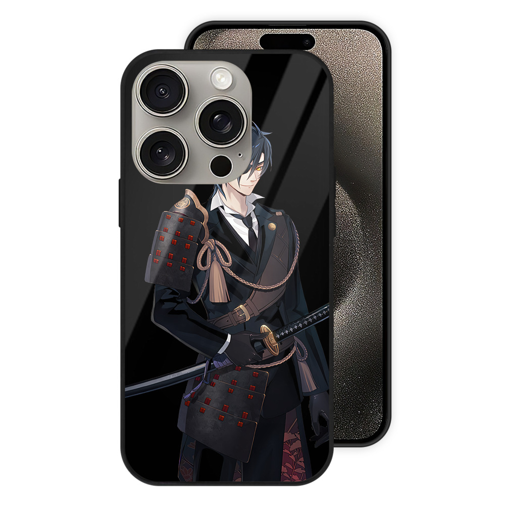 （画像用） 刀剣乱舞 Touken Ranbu 【iPhone15Pro対応】スマホケース 耐衝撃＆黄変防止 背面ガラス