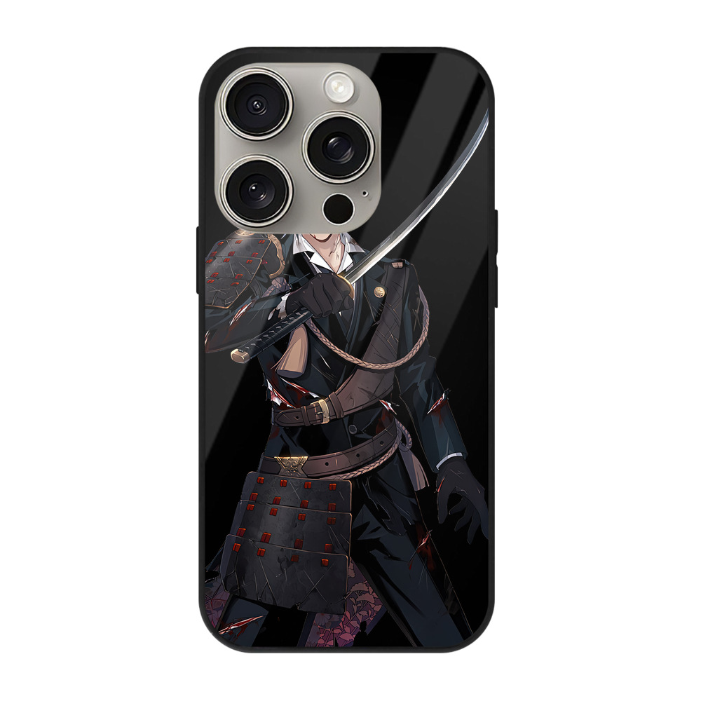 （画像用） 刀剣乱舞 Touken Ranbu 【iPhone15Pro対応】スマホケース 耐衝撃＆黄変防止 背面ガラス