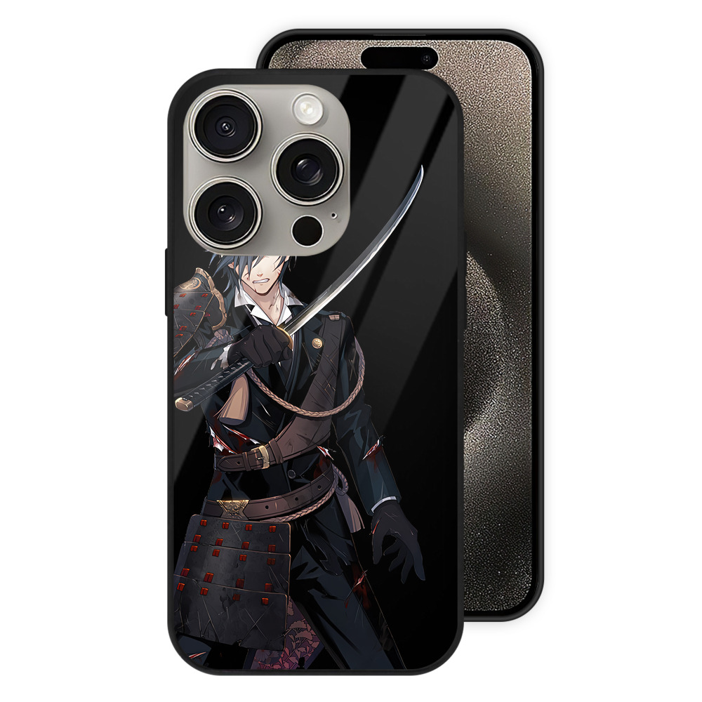 （画像用） 刀剣乱舞 Touken Ranbu 【iPhone15Pro対応】スマホケース 耐衝撃＆黄変防止 背面ガラス