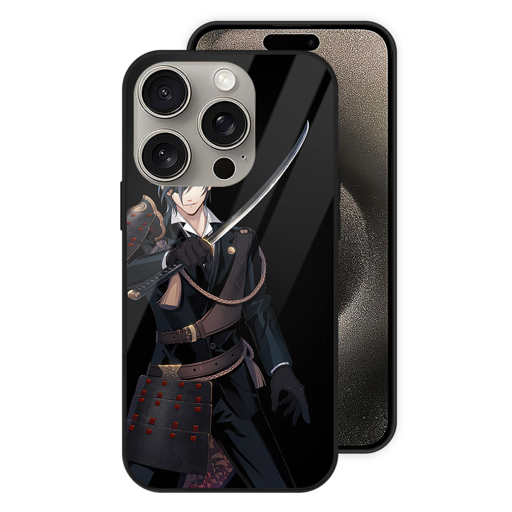 （画像用） 刀剣乱舞 Touken Ranbu 【iPhone15Pro対応】スマホケース 耐衝撃＆黄変防止 背面ガラス