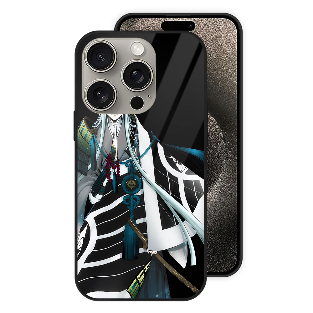 （画像用） 刀剣乱舞 Touken Ranbu 【iPhone15Pro対応】スマホケース 耐衝撃＆黄変防止 背面ガラス