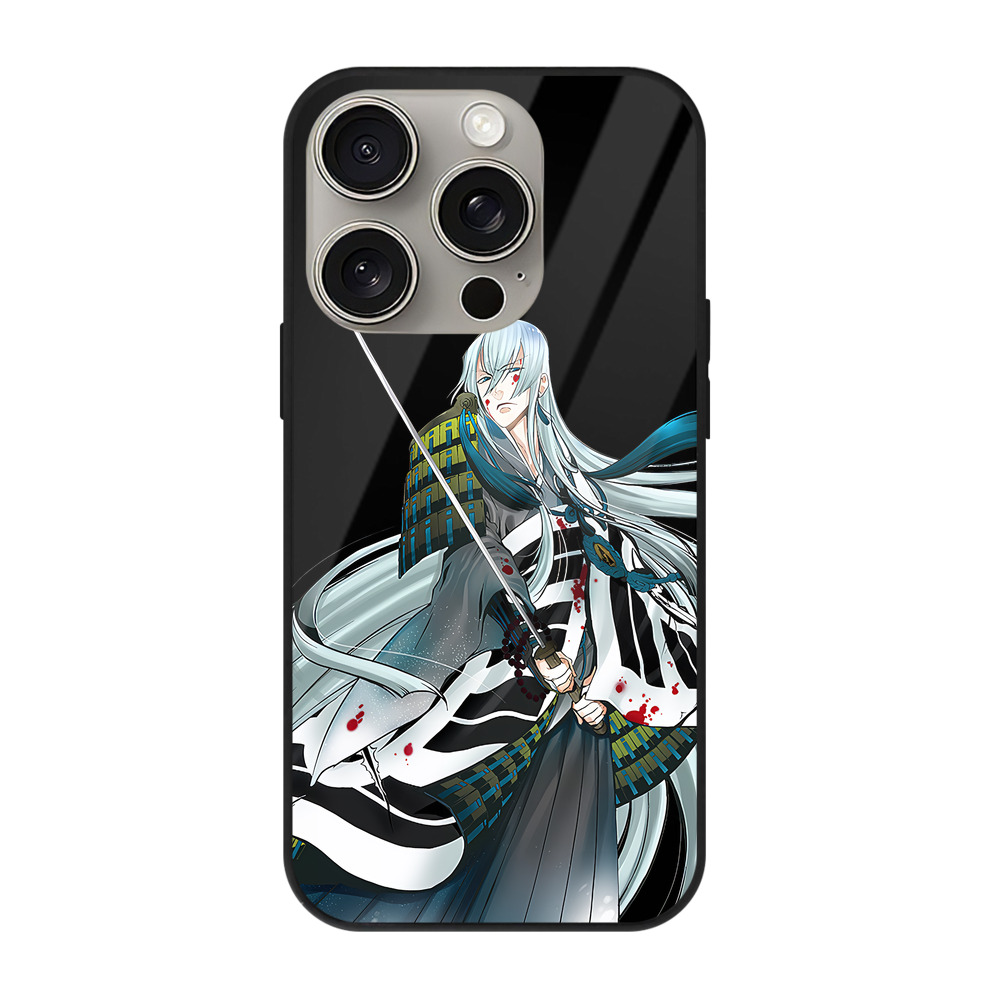 （画像用） 刀剣乱舞 Touken Ranbu 【iPhone15Pro対応】スマホケース 耐衝撃＆黄変防止 背面ガラス