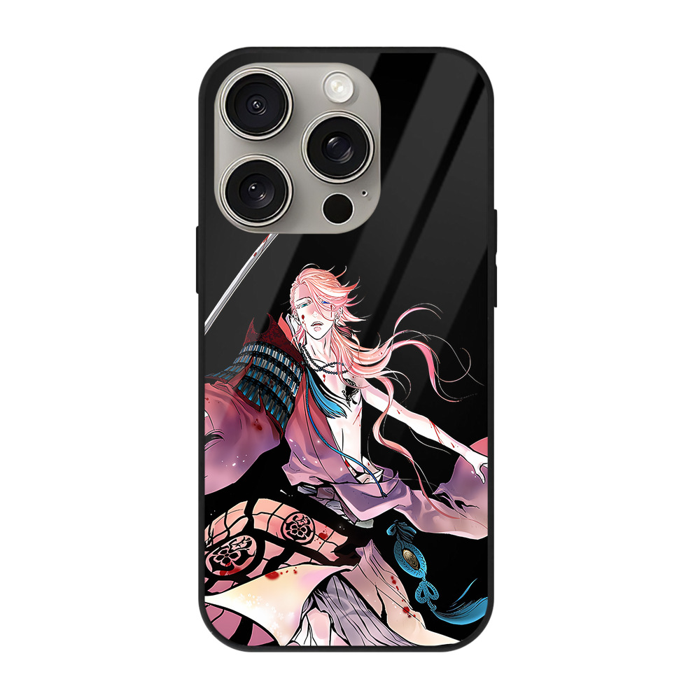 （画像用） 刀剣乱舞 Touken Ranbu 【iPhone15Pro対応】スマホケース 耐衝撃＆黄変防止 背面ガラス