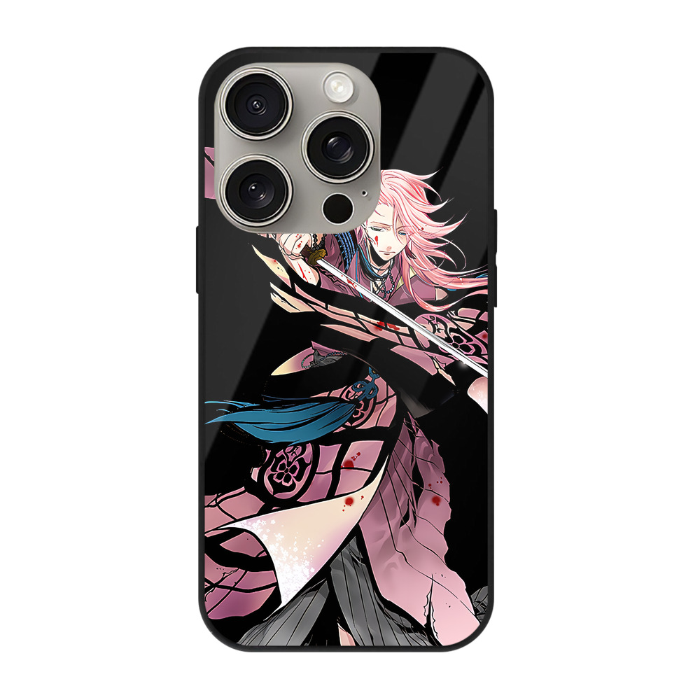 （画像用） 刀剣乱舞 Touken Ranbu 【iPhone15Pro対応】スマホケース 耐衝撃＆黄変防止 背面ガラス