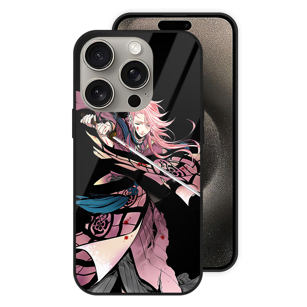 （画像用） 刀剣乱舞 Touken Ranbu 【iPhone15Pro対応】スマホケース 耐衝撃＆黄変防止 背面ガラス