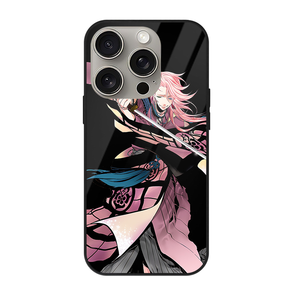 （画像用） 刀剣乱舞 Touken Ranbu 【iPhone15Pro対応】スマホケース 耐衝撃＆黄変防止 背面ガラス