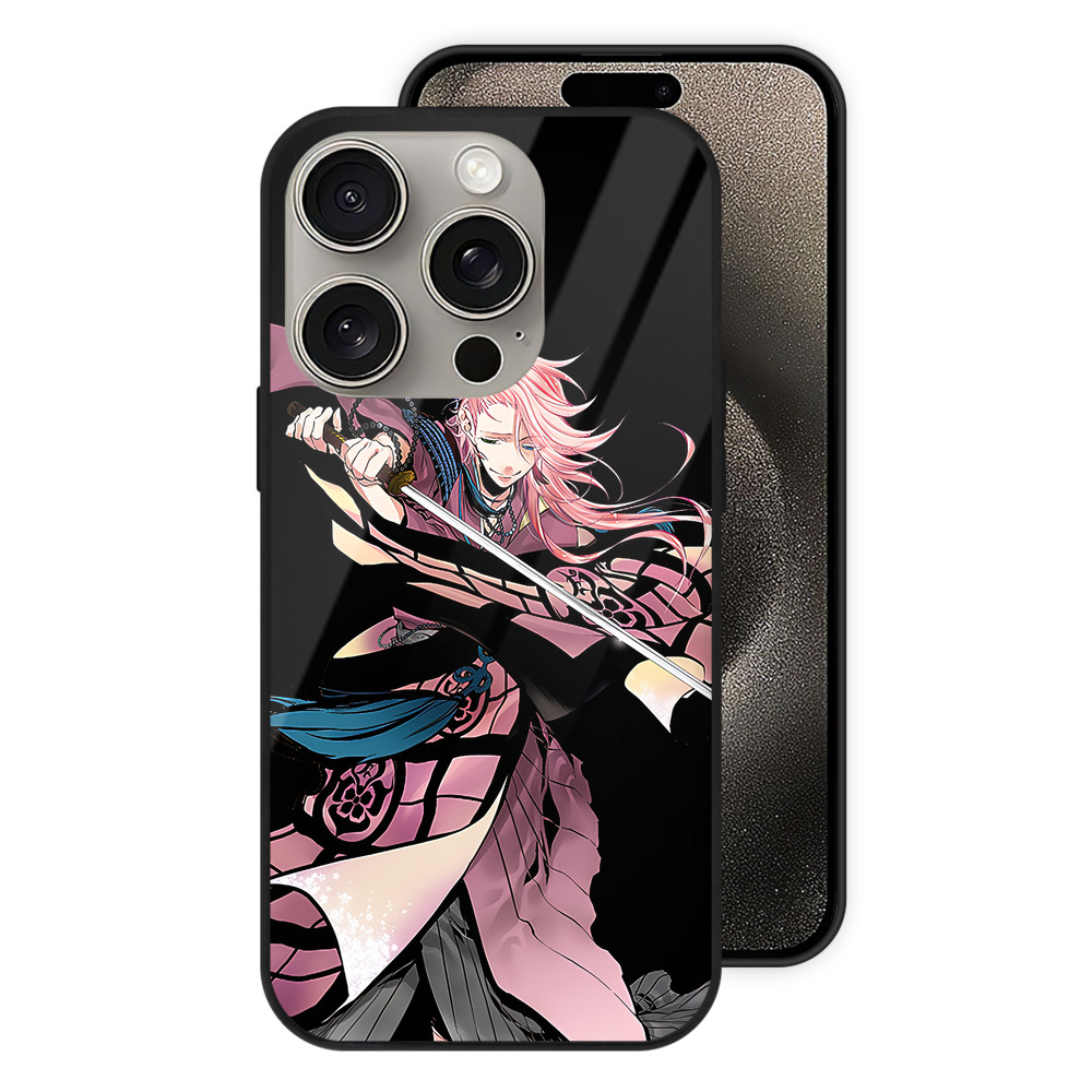 （画像用） 刀剣乱舞 Touken Ranbu 【iPhone15Pro対応】スマホケース 耐衝撃＆黄変防止 背面ガラス