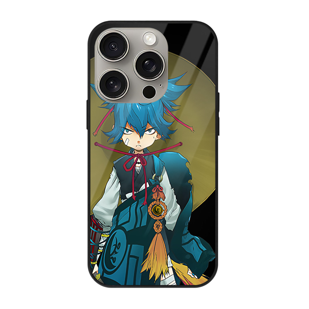 （画像用） 刀剣乱舞 Touken Ranbu 【iPhone15Pro対応】スマホケース 耐衝撃＆黄変防止 背面ガラス