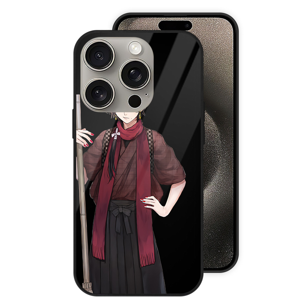 （画像用） 刀剣乱舞 Touken Ranbu 【iPhone15Pro対応】スマホケース 耐衝撃＆黄変防止 背面ガラス