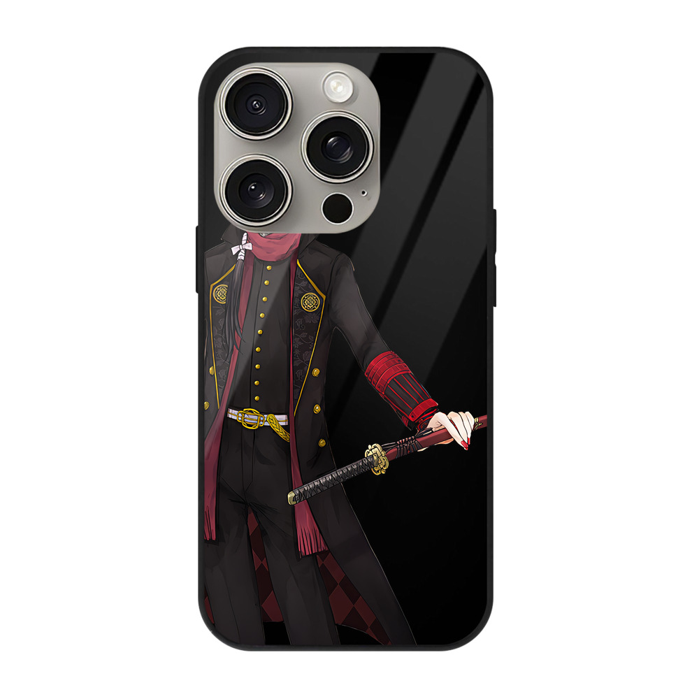 （画像用） 刀剣乱舞 Touken Ranbu 【iPhone15Pro対応】スマホケース 耐衝撃＆黄変防止 背面ガラス