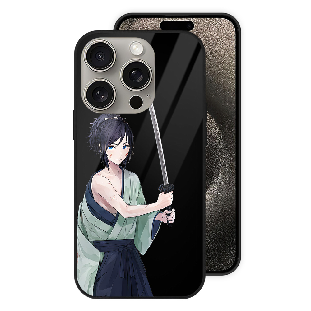 （画像用） 刀剣乱舞 Touken Ranbu 【iPhone15Pro対応】スマホケース 耐衝撃＆黄変防止 背面ガラス