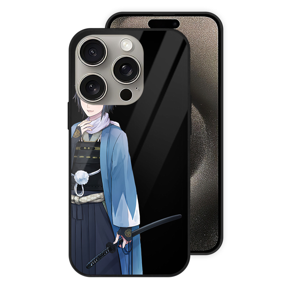 （画像用） 刀剣乱舞 Touken Ranbu 【iPhone15Pro対応】スマホケース 耐衝撃＆黄変防止 背面ガラス