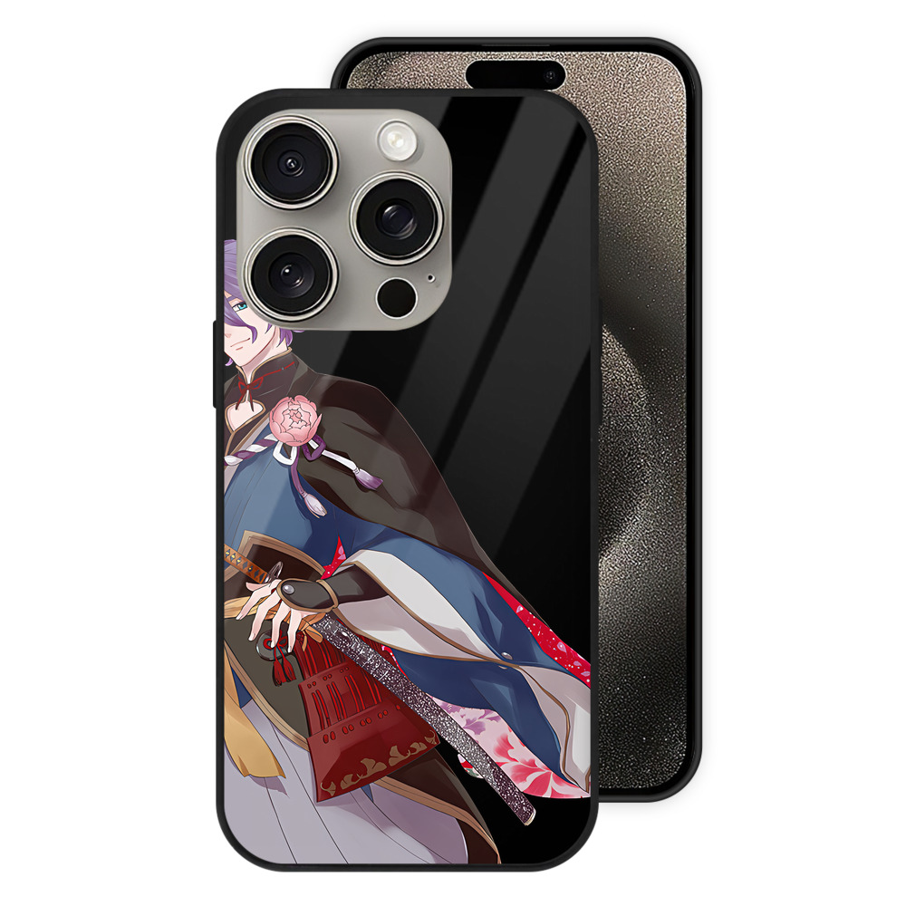 （画像用） 刀剣乱舞 Touken Ranbu 【iPhone15Pro対応】スマホケース 耐衝撃＆黄変防止 背面ガラス