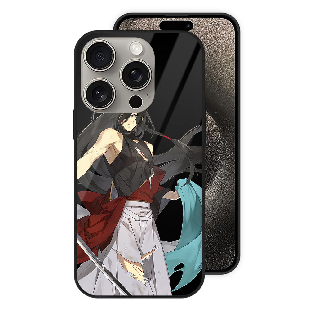 （画像用） 刀剣乱舞 Touken Ranbu 【iPhone15Pro対応】スマホケース 耐衝撃＆黄変防止 背面ガラス