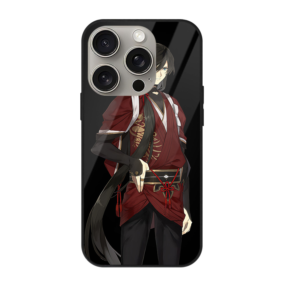（画像用） 刀剣乱舞 Touken Ranbu 【iPhone15Pro対応】スマホケース 耐衝撃＆黄変防止 背面ガラス