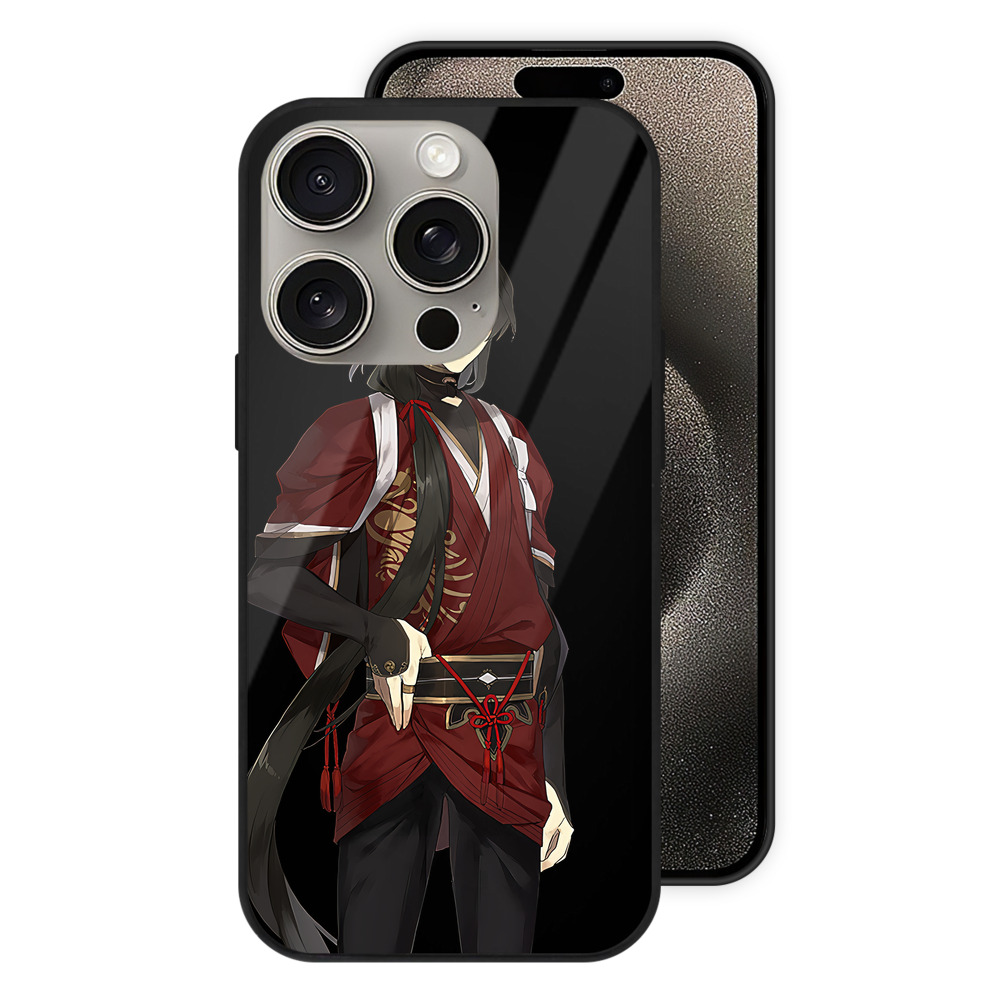 （画像用） 刀剣乱舞 Touken Ranbu 【iPhone15Pro対応】スマホケース 耐衝撃＆黄変防止 背面ガラス