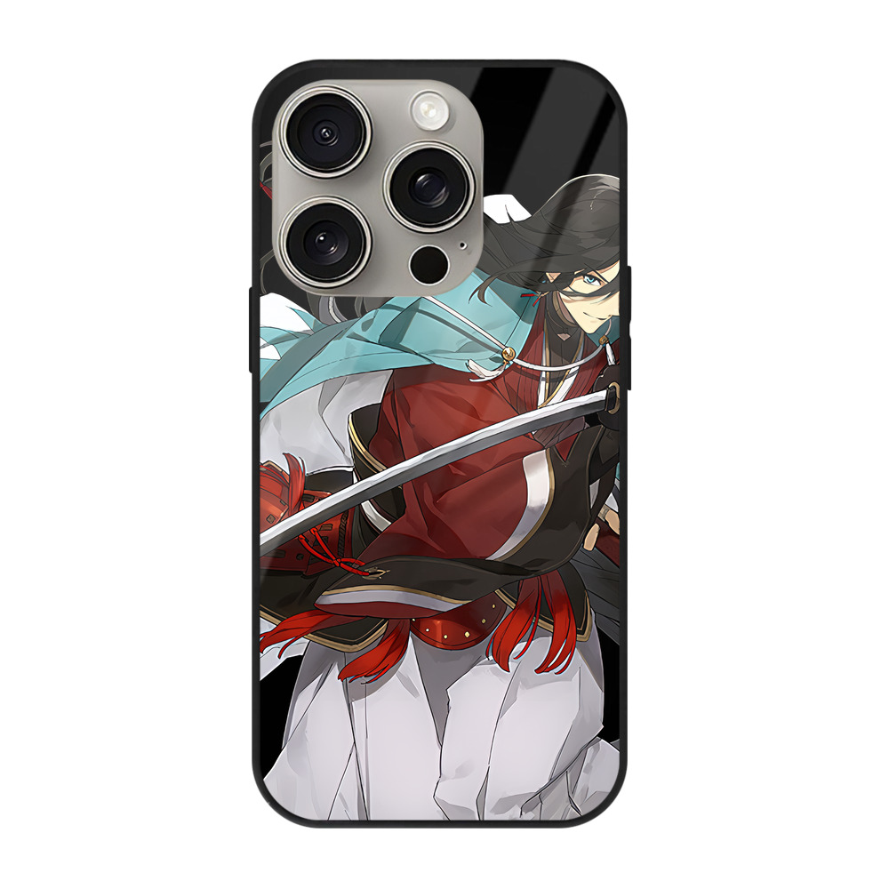 （画像用） 刀剣乱舞 Touken Ranbu 【iPhone15Pro対応】スマホケース 耐衝撃＆黄変防止 背面ガラス