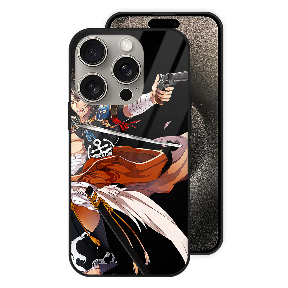 （画像用） 刀剣乱舞 Touken Ranbu 【iPhone15Pro対応】スマホケース 耐衝撃＆黄変防止 背面ガラス