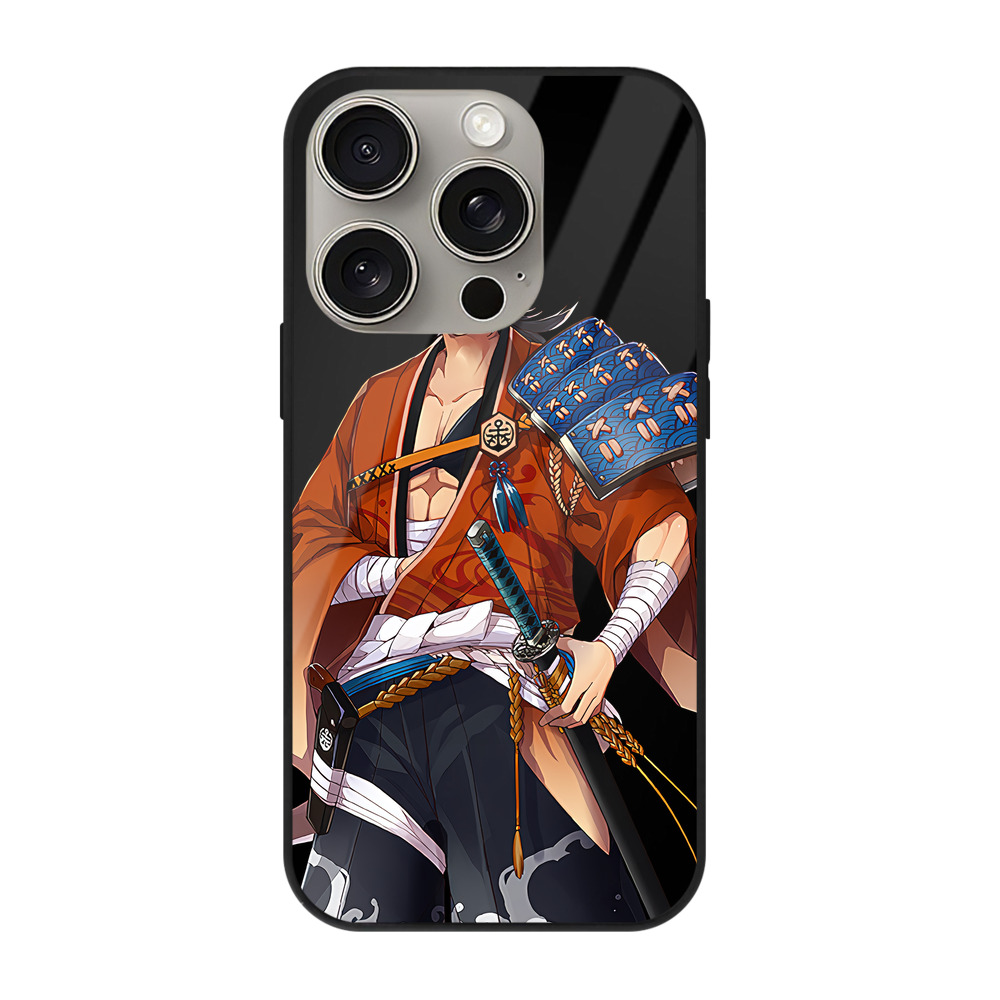 （画像用） 刀剣乱舞 Touken Ranbu 【iPhone15Pro対応】スマホケース 耐衝撃＆黄変防止 背面ガラス